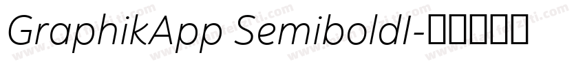 GraphikApp SemiboldI字体转换